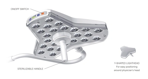 Zenva Brand Standing LED Surgical Lamp Mobile Examination Light for Dental Use