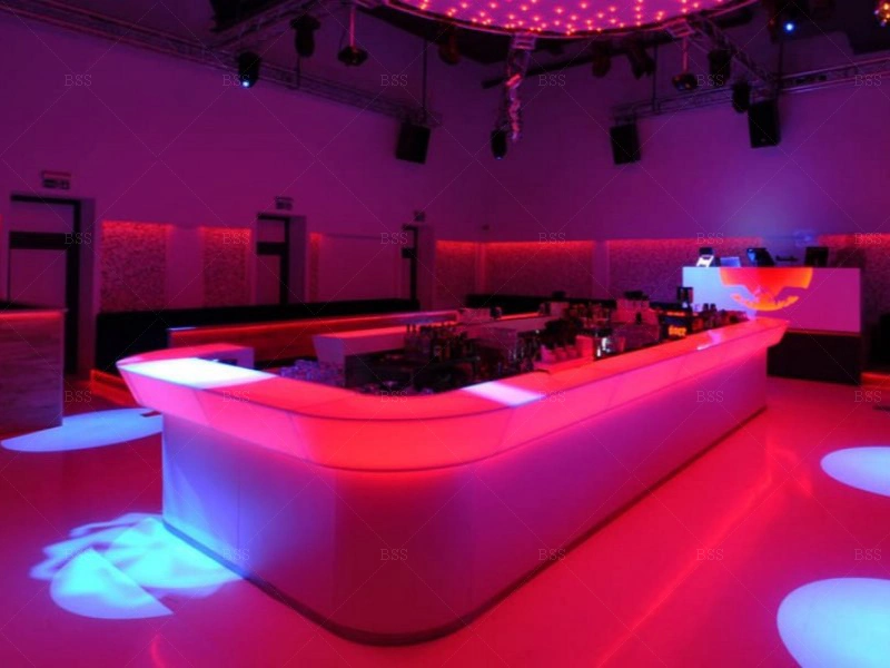 Hot New Colorful LED Light Marble Discotheque Bar Counter