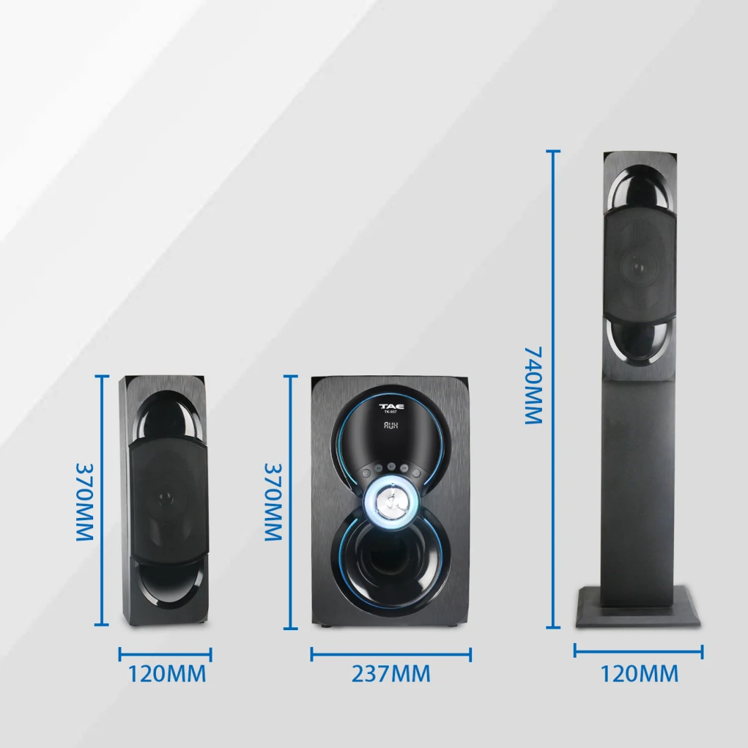 Tk-907-2.1/3.1/5.1CH Home Theater System Bluetooth Speaker System Multimedia Audio Speaker Subwoofer Speaker with Bt/USB/FM/SD/LED