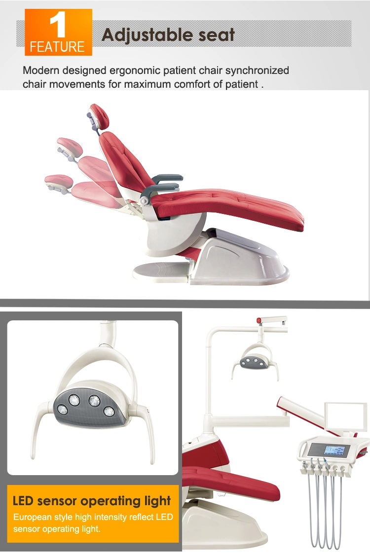 Brand New Practical Dental Unit Chair with LED Light