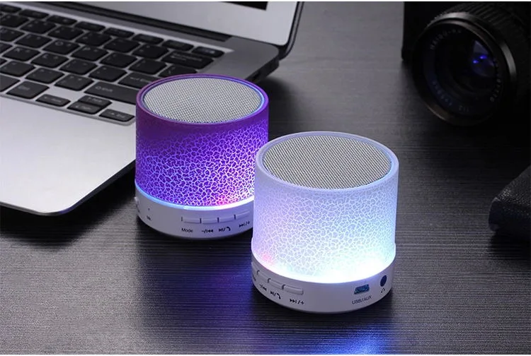 2020 LED Light Wireless Audio Speaker, Mini Portable Bluetooth Speaker