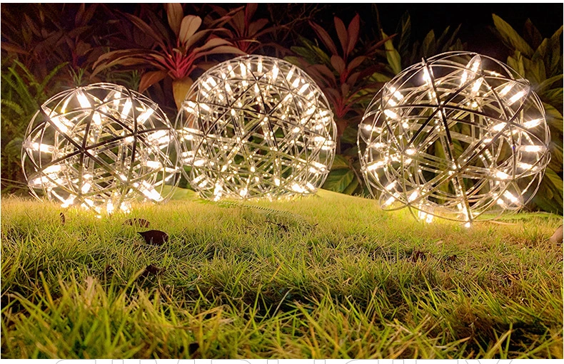 Outdoor Waterproof LED Spark Ball Light Decoration Hanging Tree Landscape Ball Garden Light