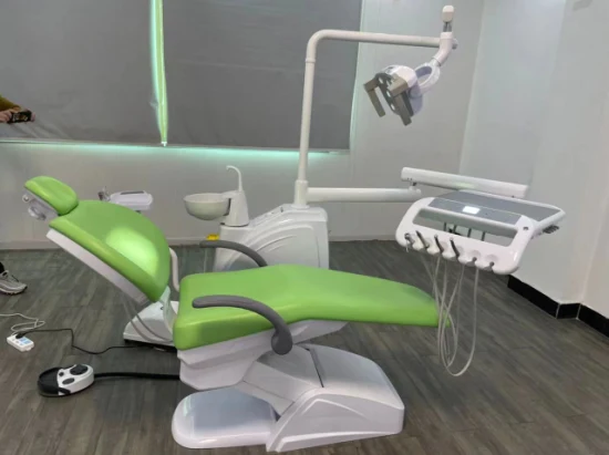CE Approval High Quality Dental Chair Manufacturer Prices of Dental Chair Unit with 8 Bulbs LED Light