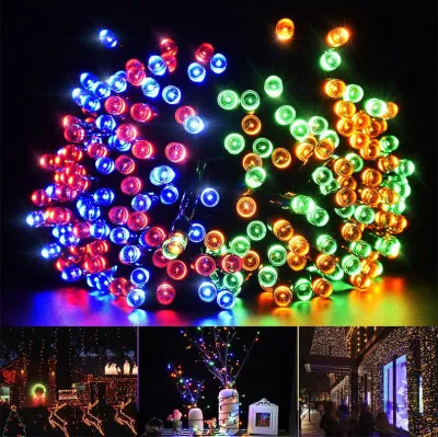 Hot Product Wedding Party Multicolorful Ground Wall Solar String Strip Decoration LED Bulb Ball Lantern Lamp Light