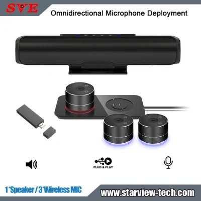 Wireless Conferencing Speaker with Expansion Mics