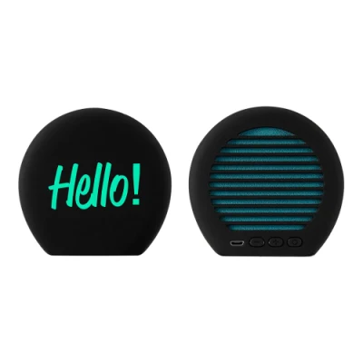 Portable Wireless Audio Bluetooth Speaker with Light up Logo