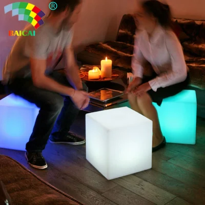 2017 16 Colour Light Flashing LED Cube Furniture LED Waterproof Pool Cube