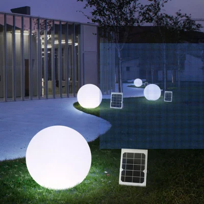 Waterproof Outdoor Decoration Path Yard Patio Lawn Landscape Ground Lights Garden Solar Ball Lights