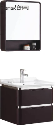 Luxury Modern Design LED Mirror Wooden Bathroom Vanity Cabinet Furniture