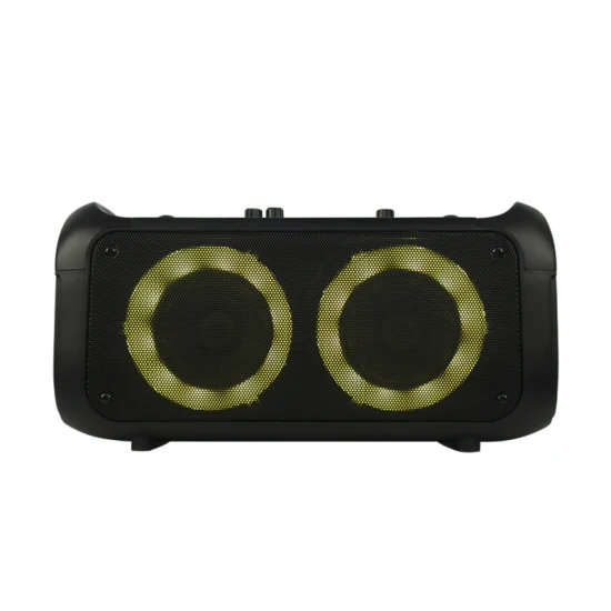 4 Inch Hot Selling Double Trolley Portable Bluetooth Speakers Outdoor Party Speaker with LED Light
