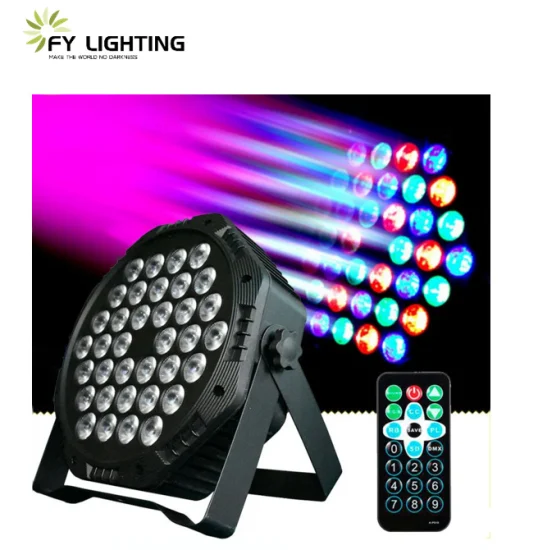 Professional 18 36 LED RGB Party Plastic Flat PAR Light LED Work Smart Dance Floor Laser Party Disco Stage Light
