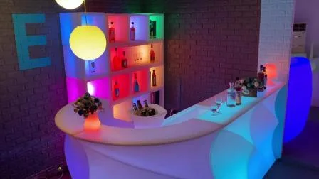 LED Bar Table Plastic Rechargeble Bar Glowing Counter