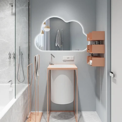 Factory Wholesales Smart Home Modern Design Salon Furniture LED Bathroom with Defogger