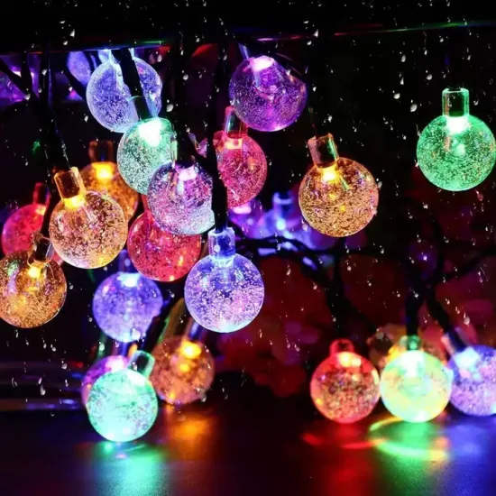 30 LED Solar Crystal Ball String Light for Patio/Garden/Party/Wedding Decoration