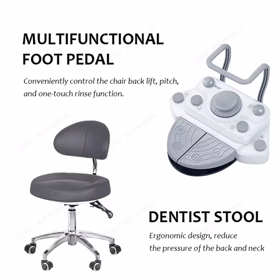 High Quality Multifunctional with LED Light Luxury Dental Chair