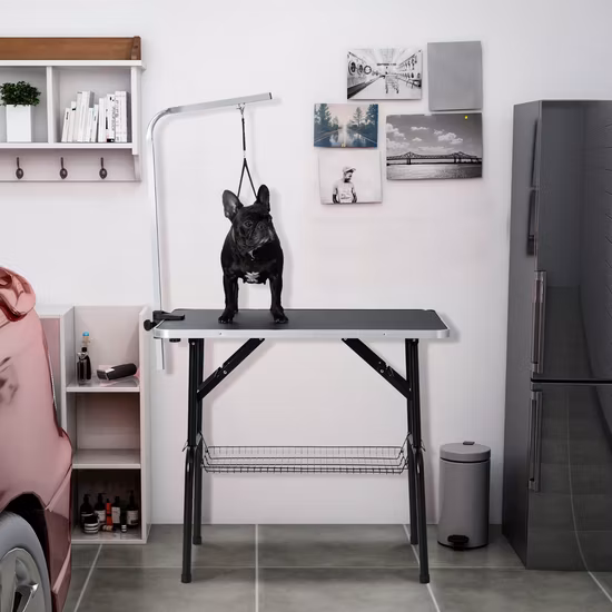 Pet Dog Electric Grooming Table LED Lifting Grooming Table Portable Folding Pet Grooming Table