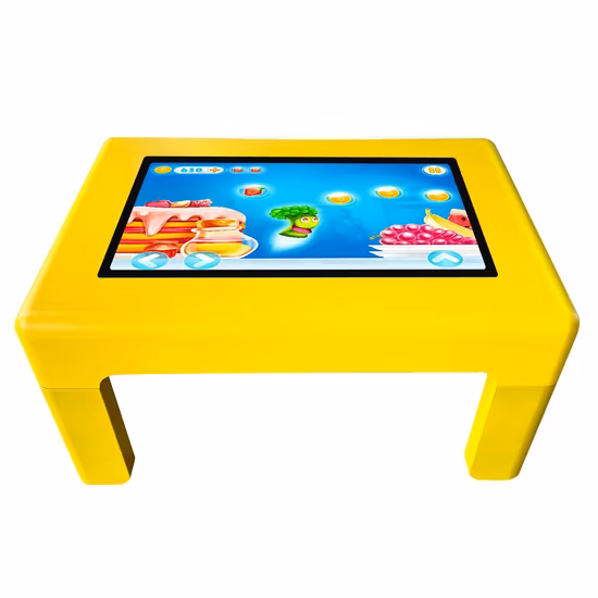 32 Inch Floor Stand Pcap Touch Screen LED Light Display Interactive Advertising Coffee Table