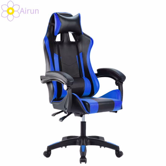 Custom China Black Red Wooden Frame LED PU Leather Office Adult Ergonomic RGB Racing Computer Gaming Chair