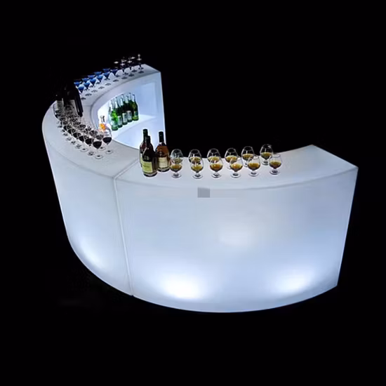 LED Bar Table Plastic Rechargeble Bar Glowing Counter