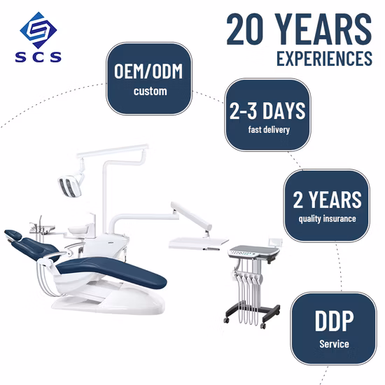 Factory Manufactured Promotion Dental Unit Chair with LED Light