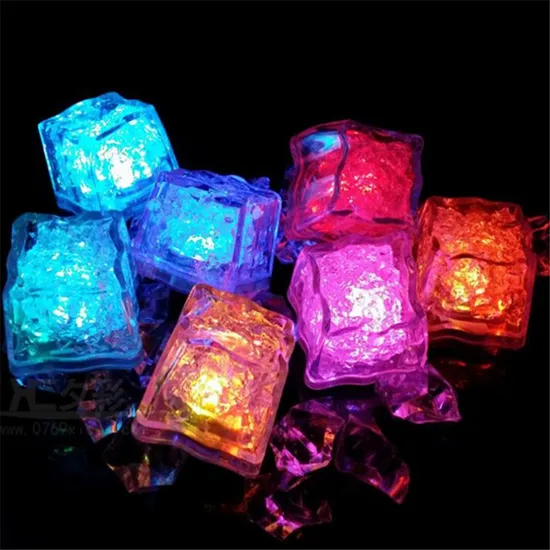 Plastic Light up Ice Cubes LED Flashing Cube Ice LED Glow